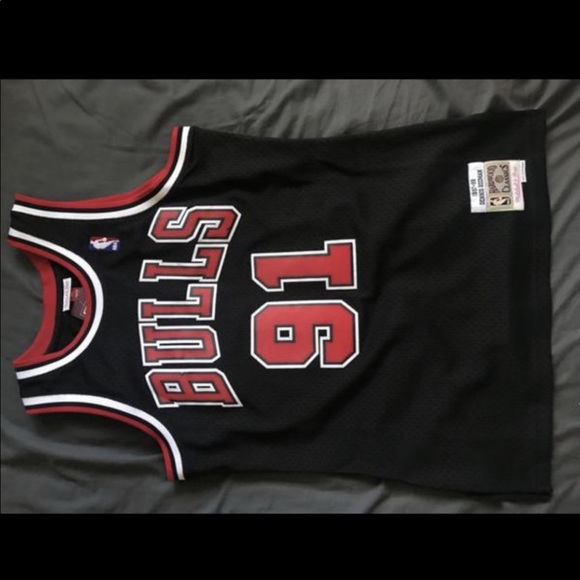 dennis rodman jersey black